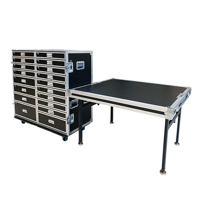 Multi-Layer Drawer-Type Microphone Storage Flight Case