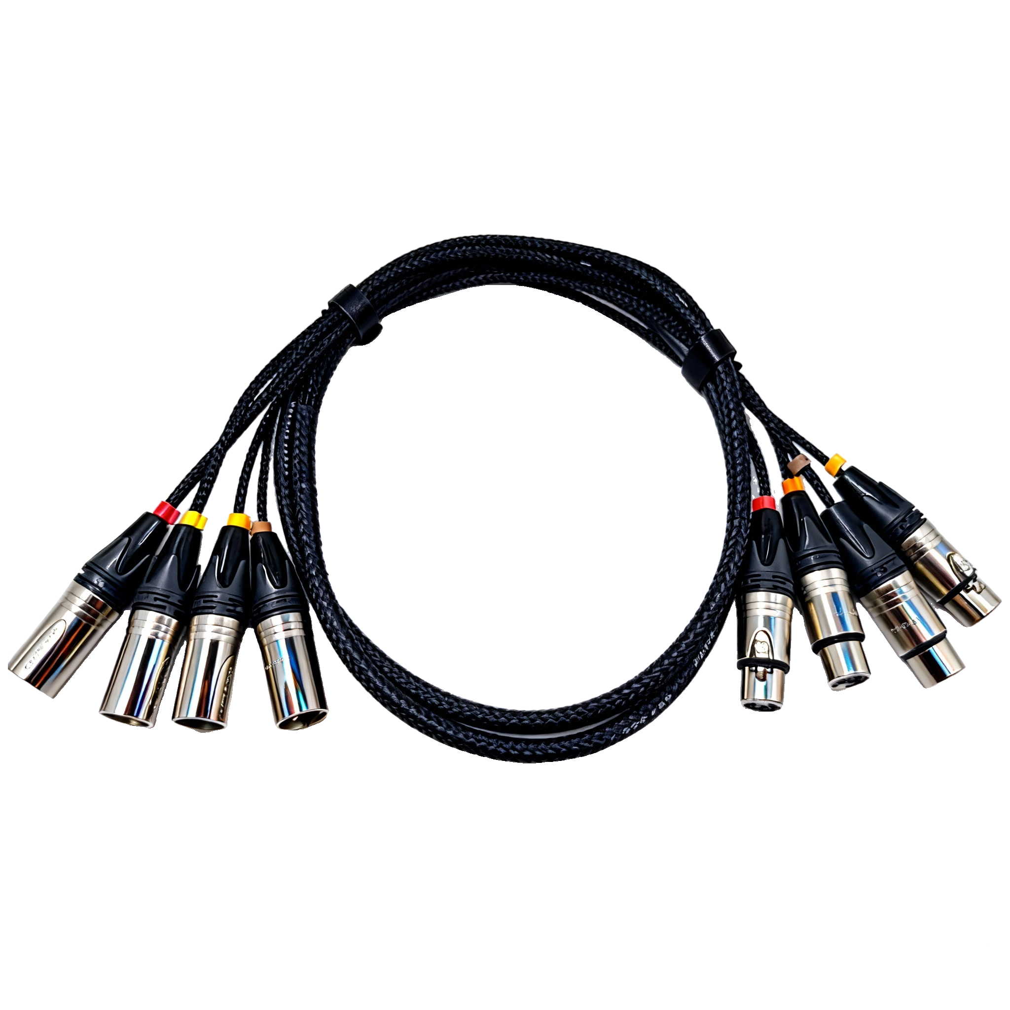 4路卡侬公母信号缆